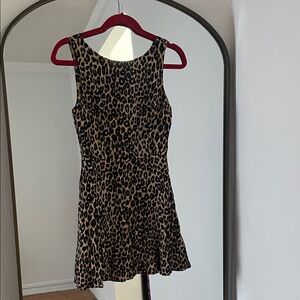 Reformation Leopard Print Mini Dress